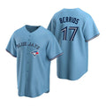 Custom #17 Powder Blue TOR Baseball Shirt Top