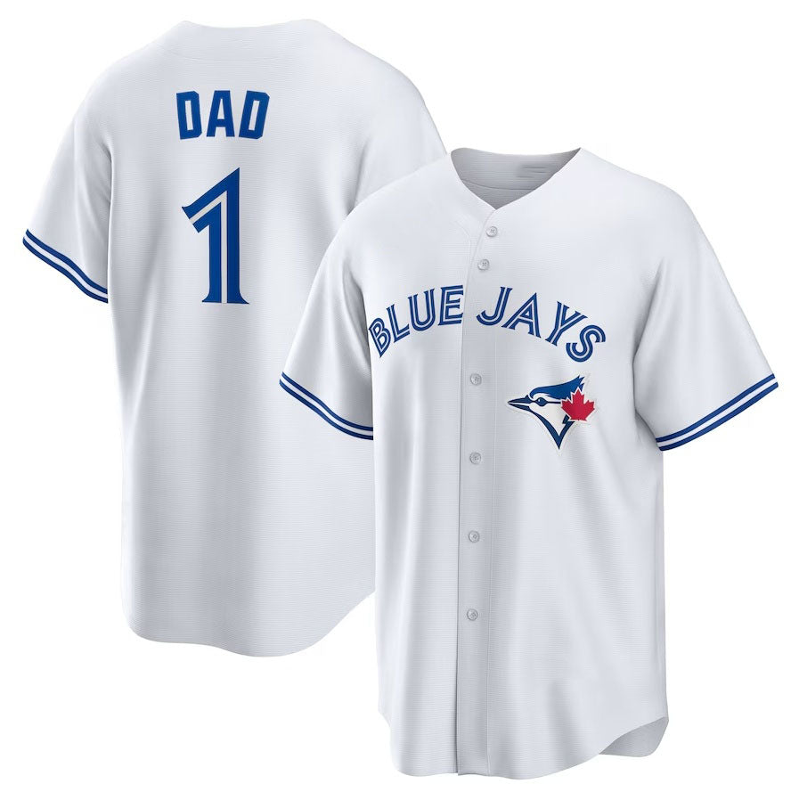 Custom #1 White TOR Baseball Shirt Top