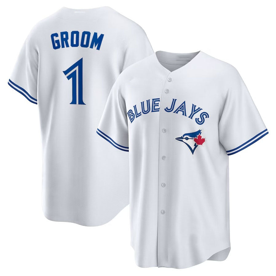 Custom #1 White TOR Baseball Shirt Top