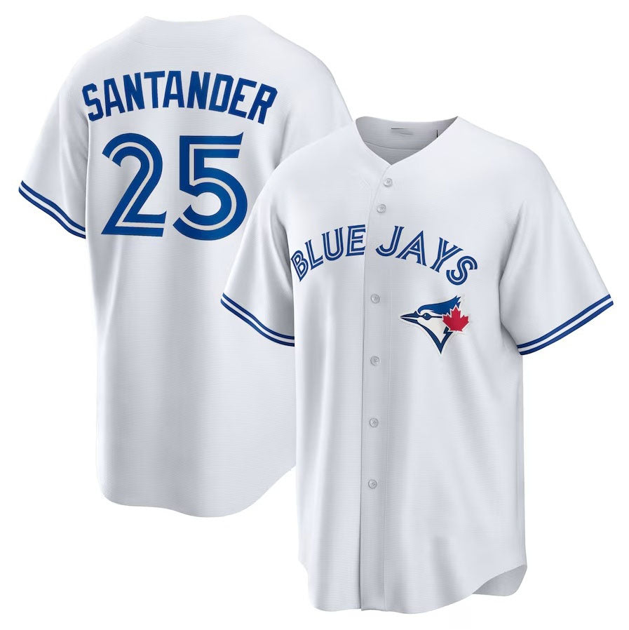 Custom #25 White TOR Baseball Shirt Top