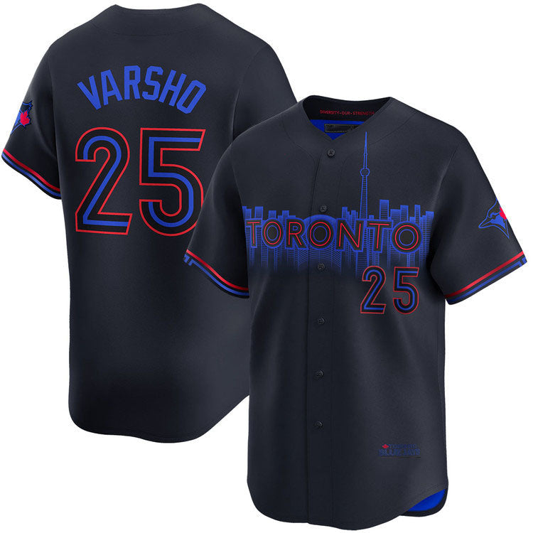Custom #25 Blue City Connect TOR Baseball Shirt Top