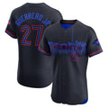 Custom #27 Blue 2024 City Connect TOR Baseball Shirt Top