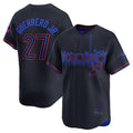 Custom #27 Black 2024 City Connect TOR Baseball Shirt Top