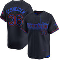 Custom #36 Blue City Connect TOR Baseball Shirt Top