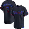 Custom #7 Blue City Connect TOR Baseball Shirt Top
