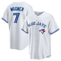 Custom #7 White TOR Baseball Shirt Top