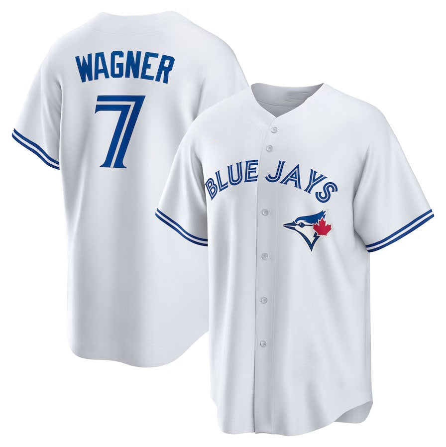 Custom #7 White TOR Baseball Shirt Top