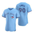 Custom #90 Powder Blue TOR Baseball Shirt Top