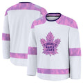 Custom White 2024 TOR Hockey Shirt Top
