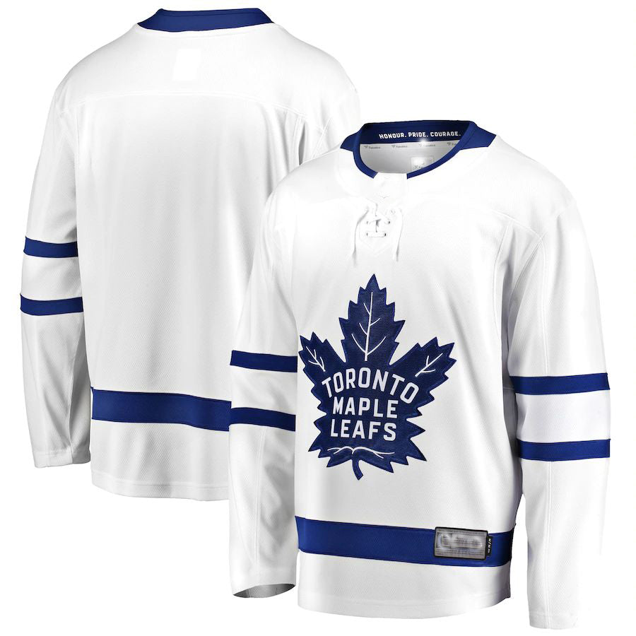 Custom White TOR Hockey Shirt Top