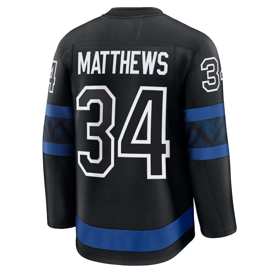 Custom #34 Black TOR Hockey Shirt Top