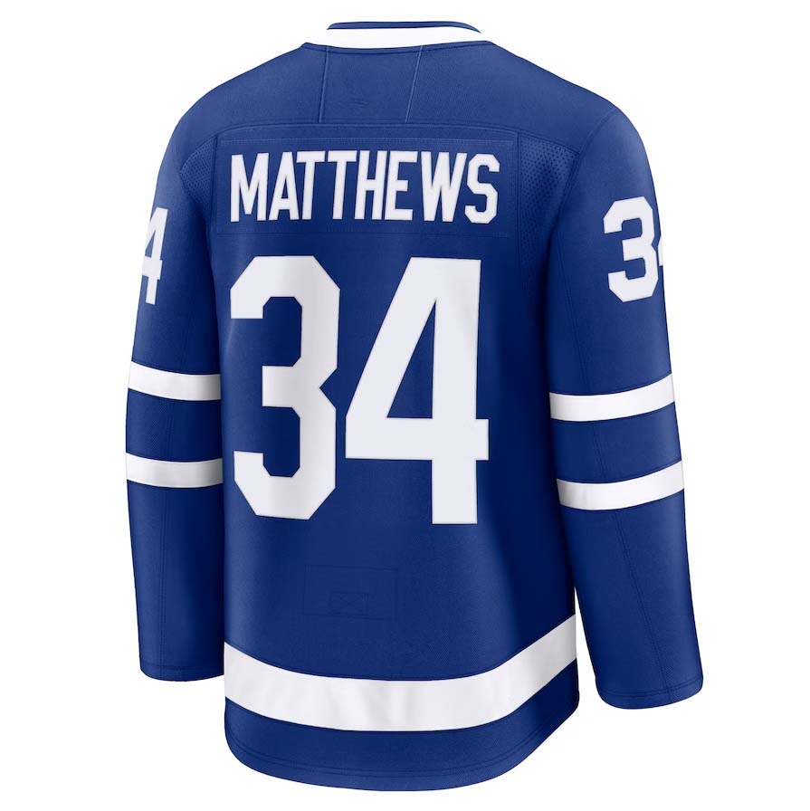 Custom #34 Blue TOR Hockey Shirt Top