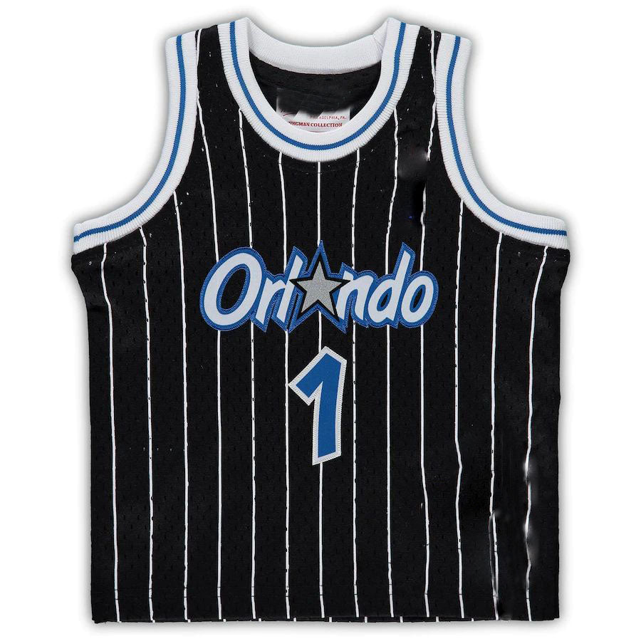 Custom #1 Black 2003 ORL Basketball Shirt Top