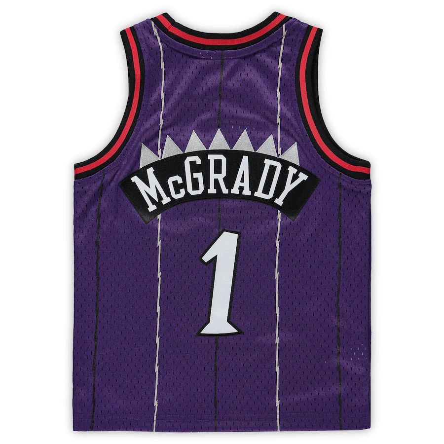 Custom #1 Purple Throwback TOR Basketball Shirt Top