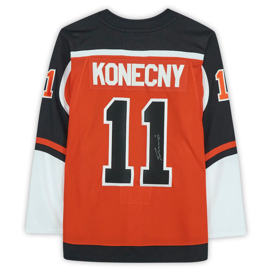 Custom #11 Orange 2020 Retro PHI Hockey Shirt Top