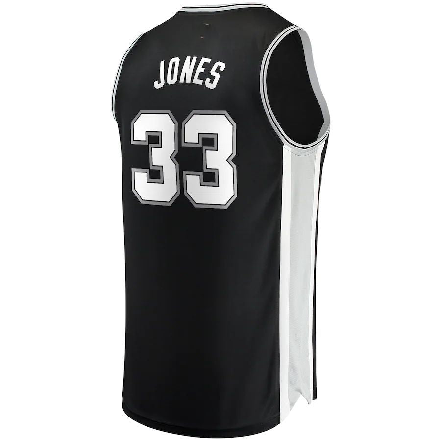 Custom #33 Black SAS Basketball Shirt Top