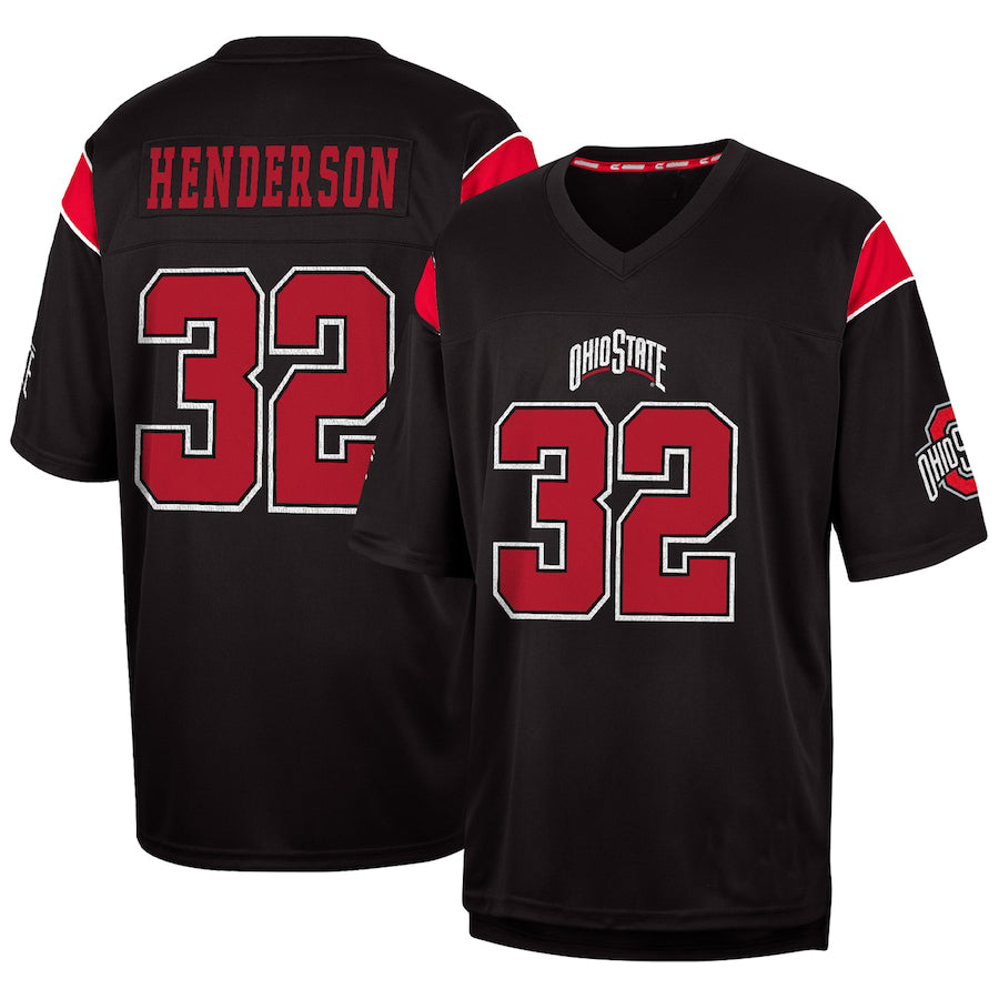 Custom #32 Black Football Shirt Top