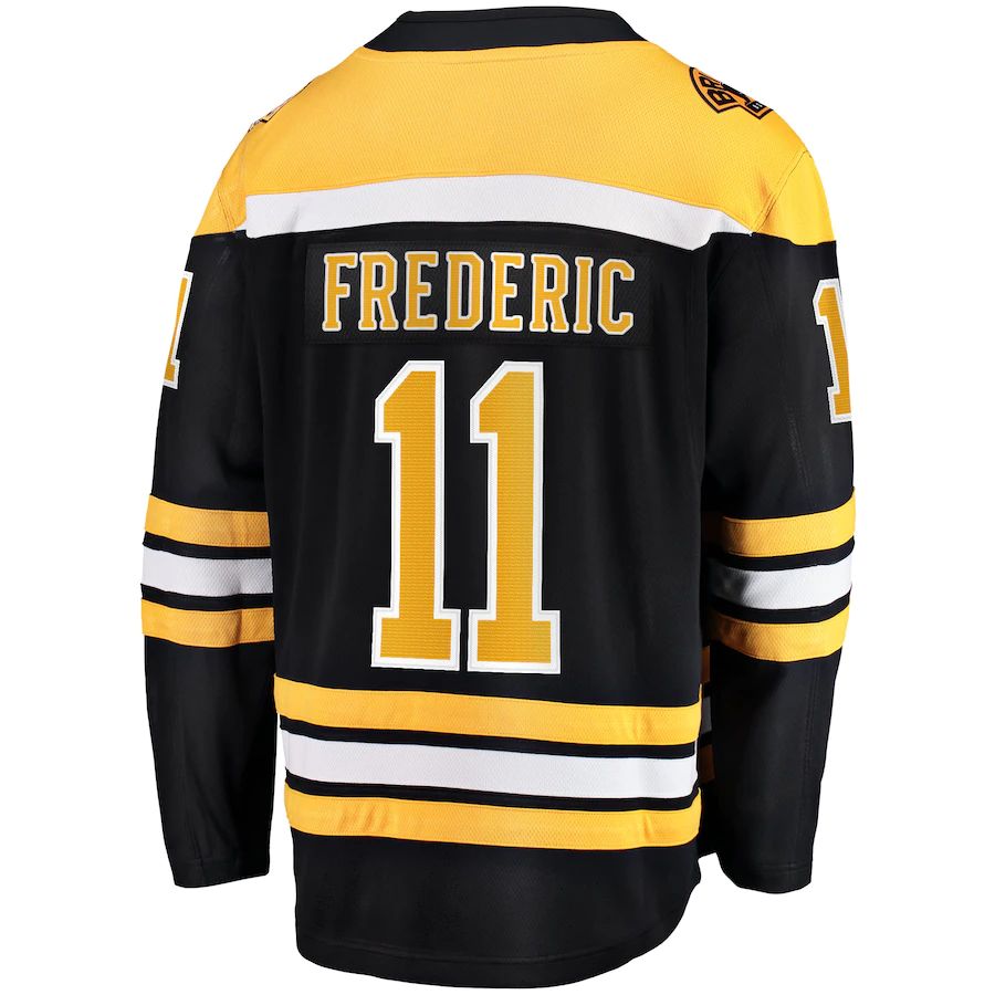 Custom #11 Black BOS Hockey Shirt Top