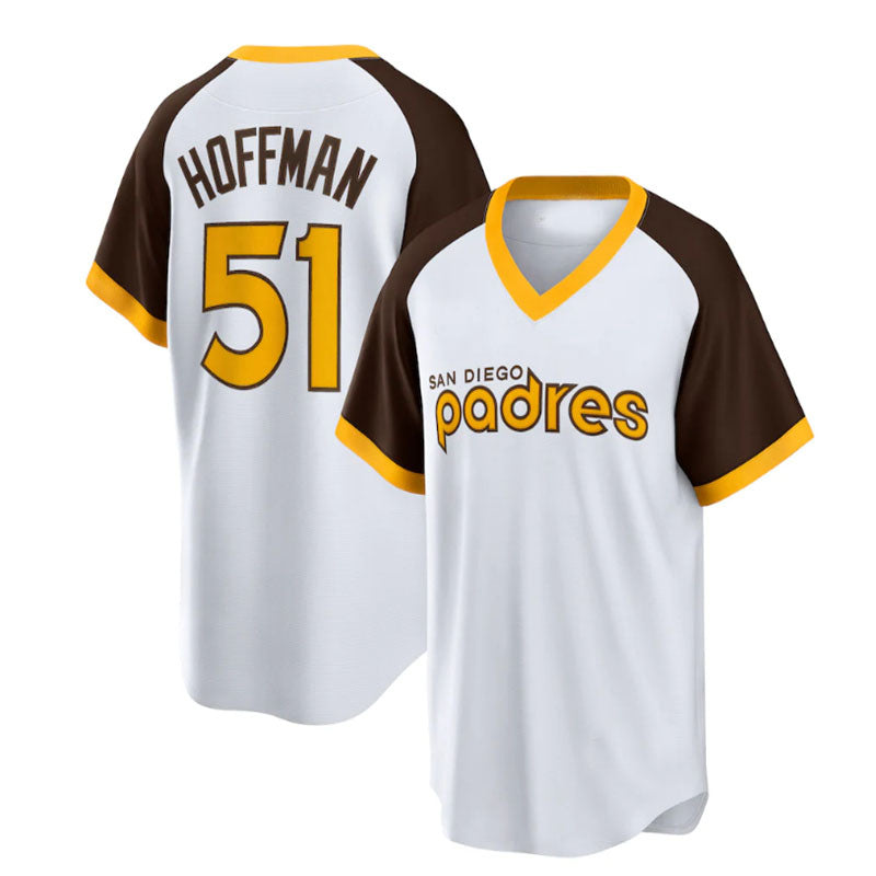 Custom #51 White SD Baseball Shirt Top