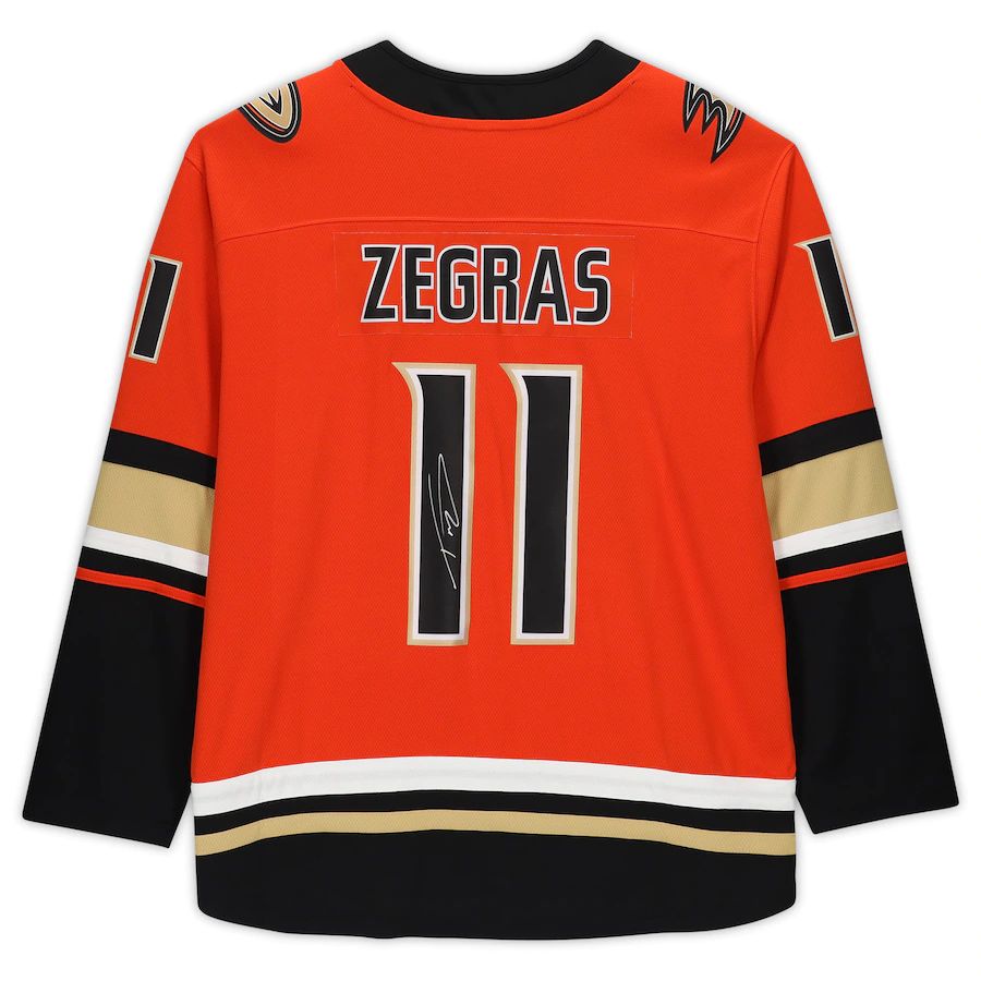 Custom #11 Orange Hockey Shirt Top