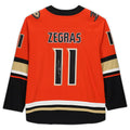Custom #11 Orange Hockey Shirt Top