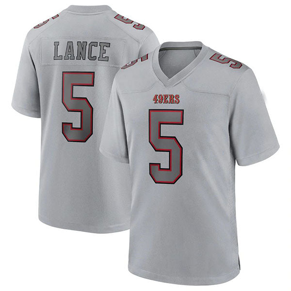 Custom #5 Gray SF Football Shirt Top