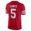 Custom #5 Red 2022 SF Football Shirt Top