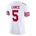 Custom #5 White 2022 SF Football Shirt Top