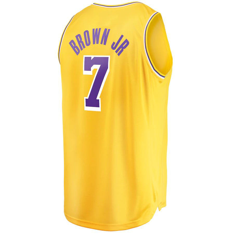Custom #7 Gold LAL Basketball Shirt Top