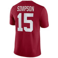 Custom #15 Crimson Football Shirt Top