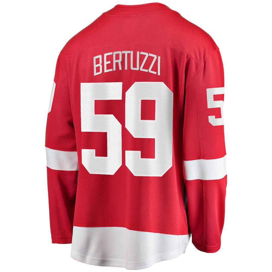 Custom #59 Red DET Hockey Shirt Top