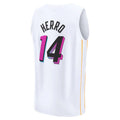 Custom #14 White 2022 MIA Basketball Shirt Top