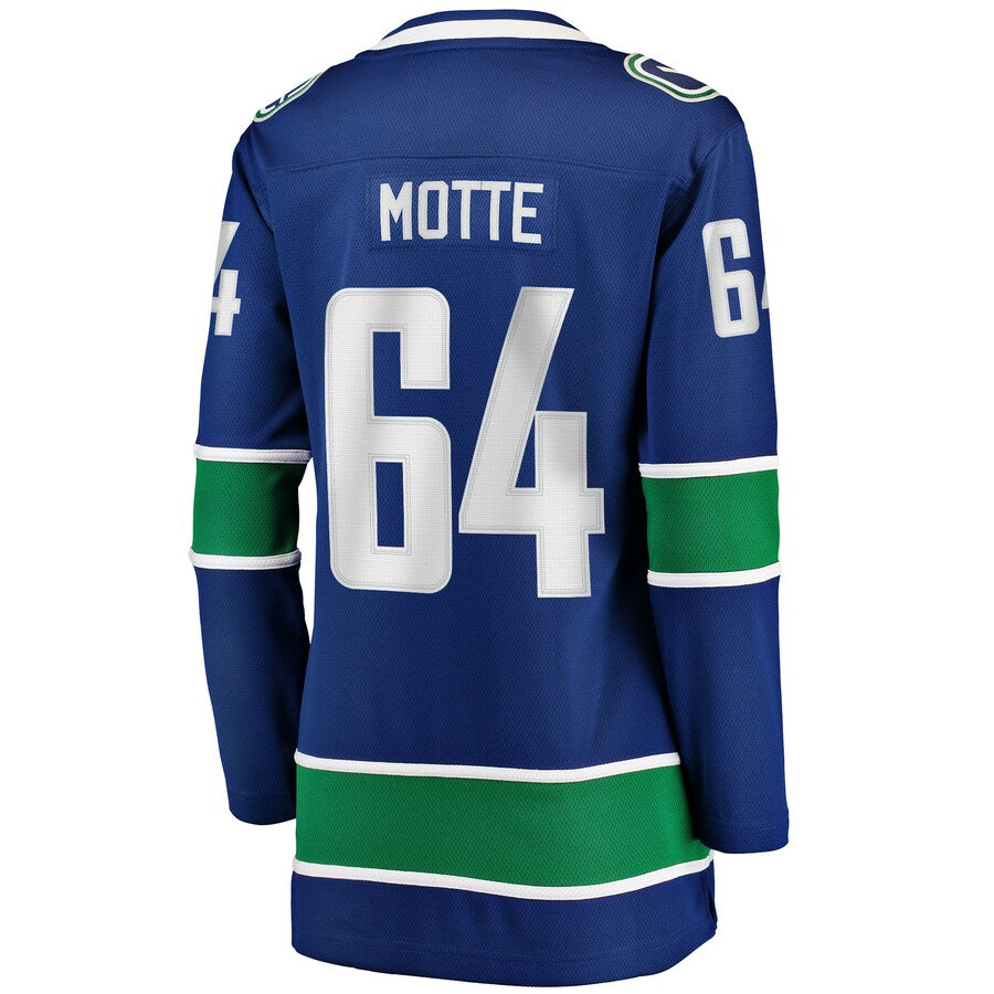 Custom #64 Blue VAN Hockey Shirt Top