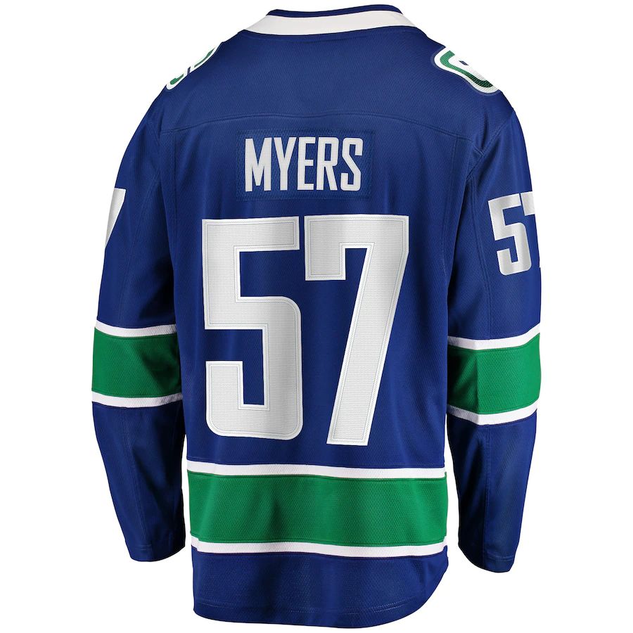 Custom #57 Blue VAN Hockey Shirt Top
