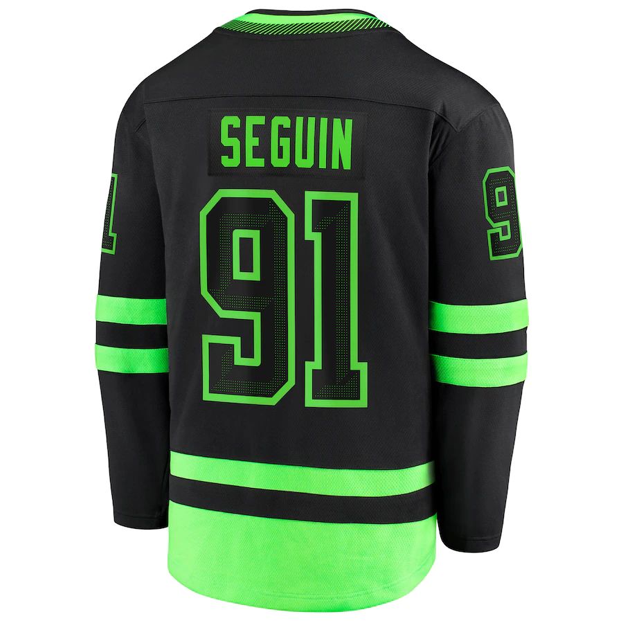 Custom #91 Black 2020 DAL Hockey Shirt Top