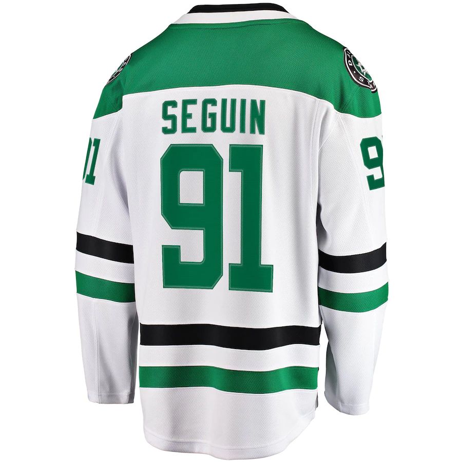 Custom #91 White DAL Hockey Shirt Top