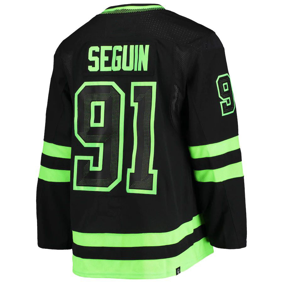 Custom #91 Black DAL Hockey Shirt Top
