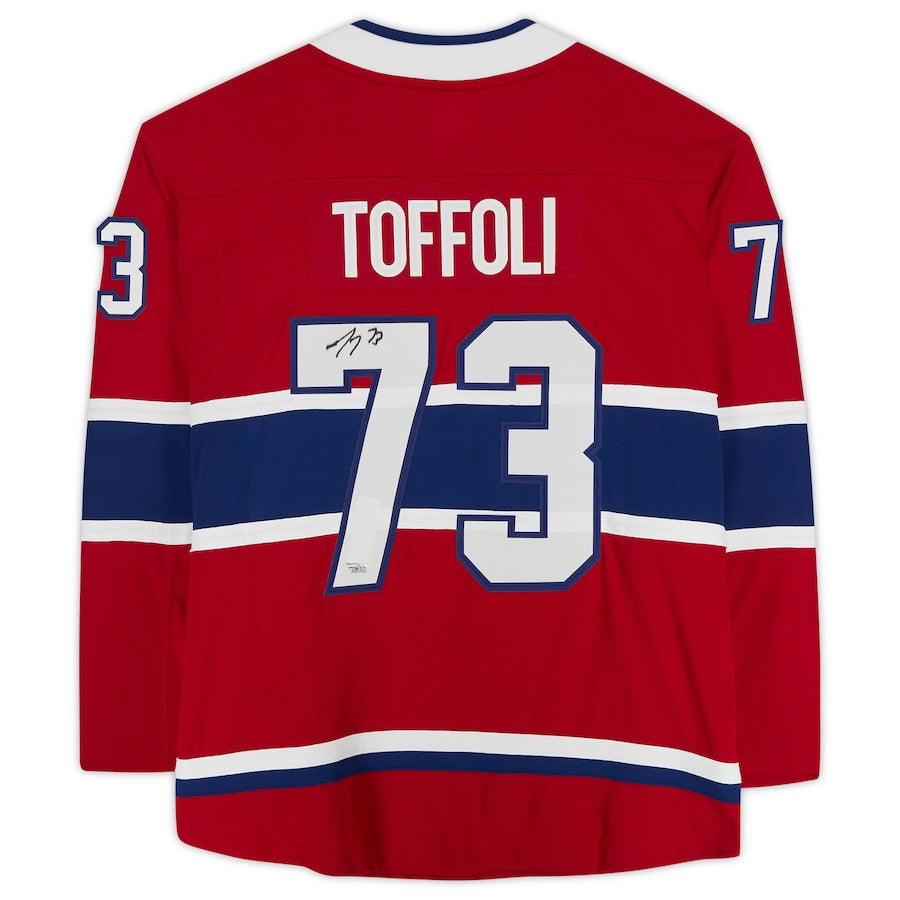 Custom #73 Red MTL Hockey Shirt Top