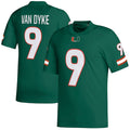 Custom #9 Green Football Shirt Top