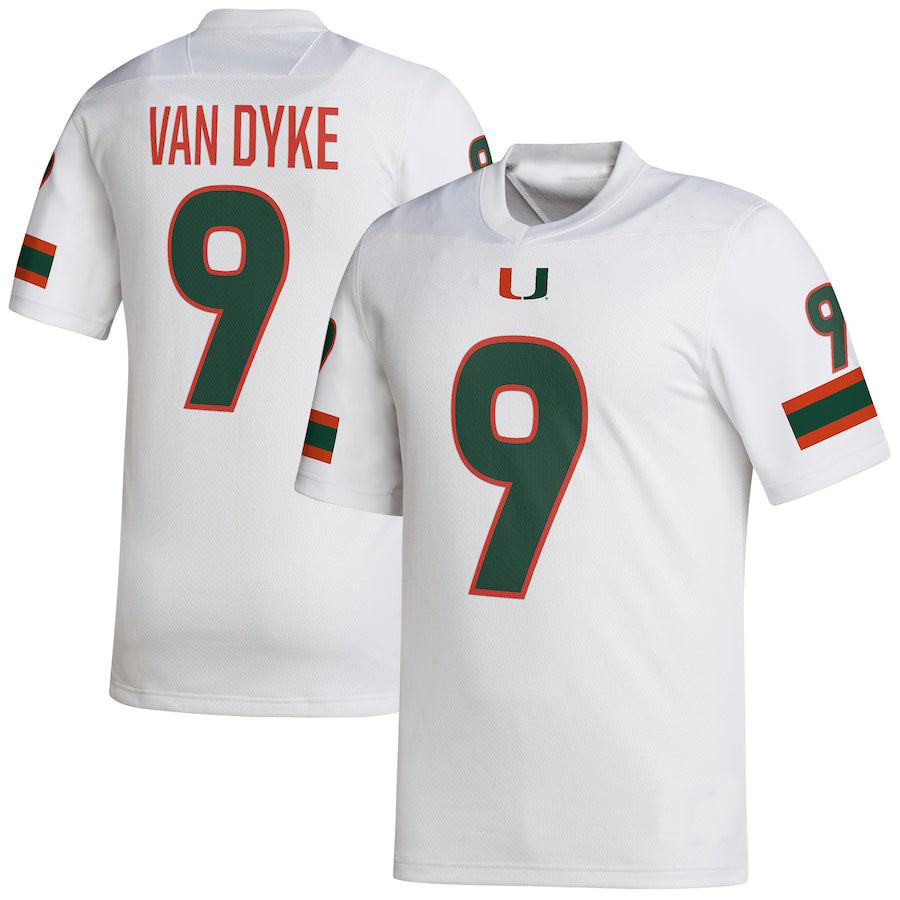 Custom #9 White Football Shirt Top
