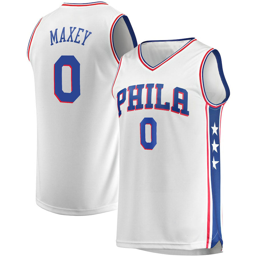 Custom #0 White 2022 PHI Basketball Shirt Top