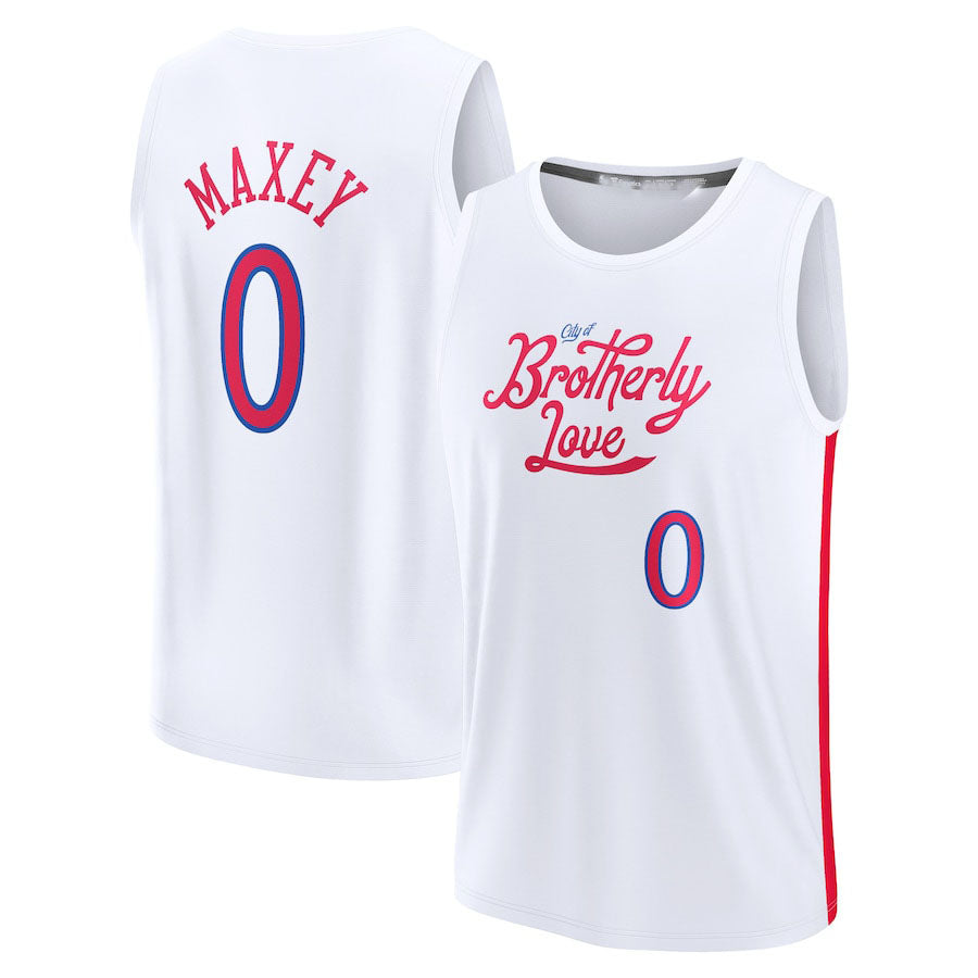 Custom #0 White 2022 PHI Basketball Shirt Top
