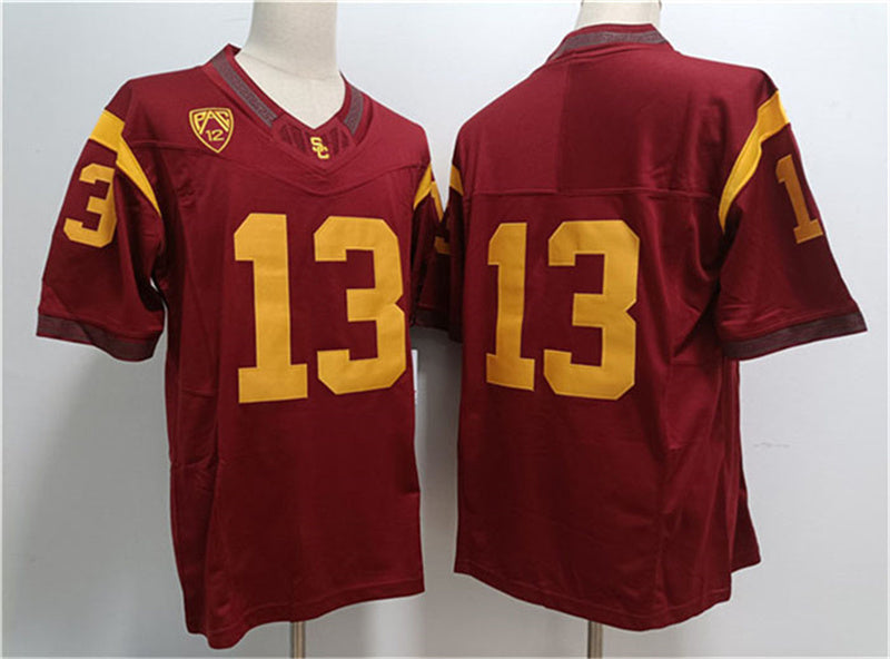 Custom #13 Red College Shirt Top