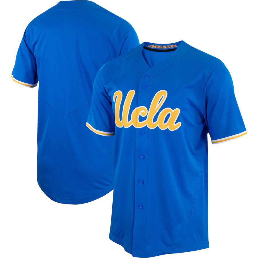 Custom Blue Baseball Shirt Top