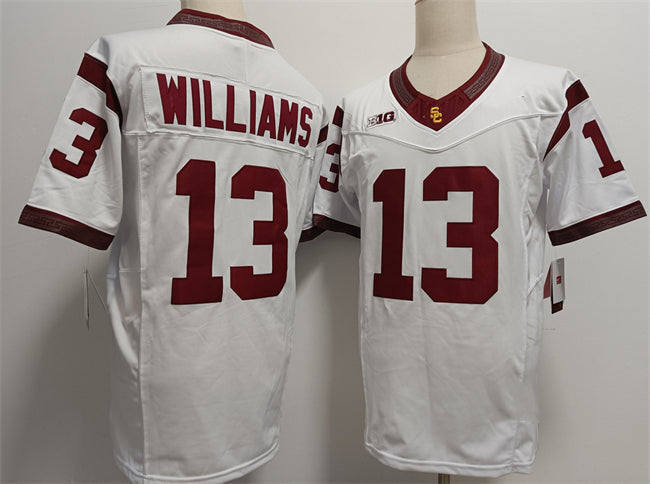 Custom #13 White 2024 College Shirt Top