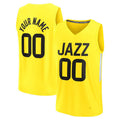 Custom #23 Yellow 2022 UTA Basketball Shirt Top