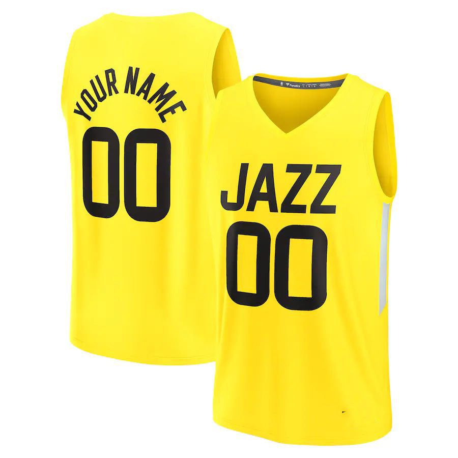 Custom #23 Yellow 2022 UTA Basketball Shirt Top
