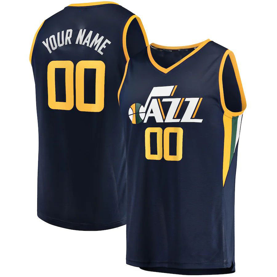 Custom Navy UTA Basketball Shirt Top