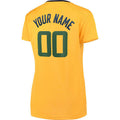 Custom Gold UTA Basketball Shirt Top