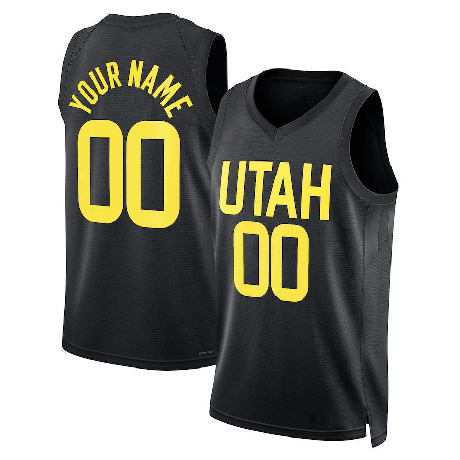 Custom #23 Black 2022 UTA Basketball Shirt Top